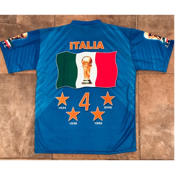 Italy World Cup Soccer Champs 2006 mesh tee, L - Picture 2 of 6